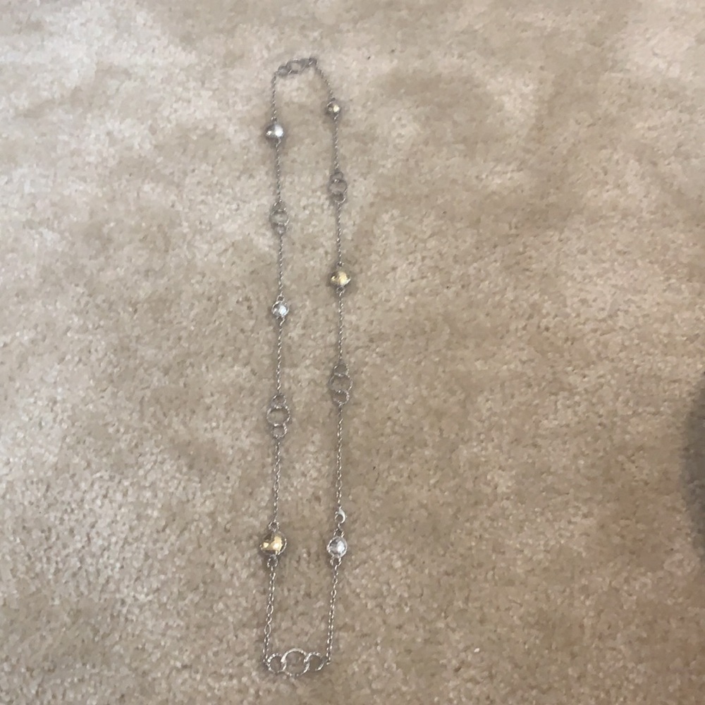 JOHN HARDY STERLING SILVER & 22K PALU BULAN LINK CHAIN NECKLACE 40” L - Picture 3 of 3
